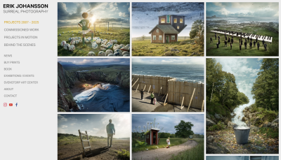 Erik Johansson's photography site