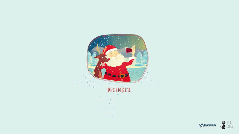 Christmas Wallpaper — Christmas Selfie